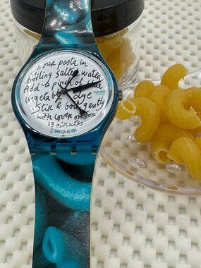 Swatch Watch Blue Pasta GG138 Vintage 1995